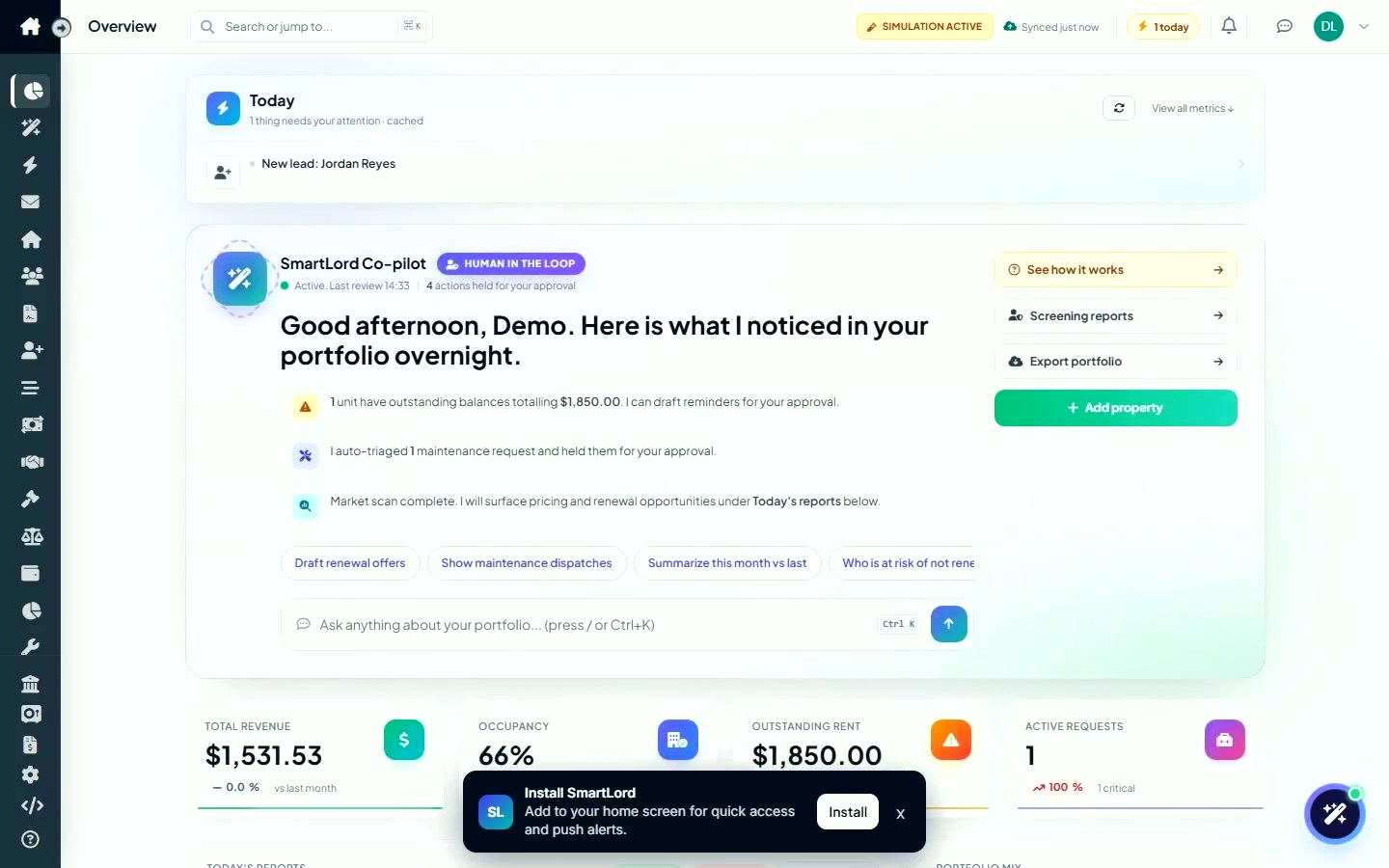 Poster for The Landlord Dashboard