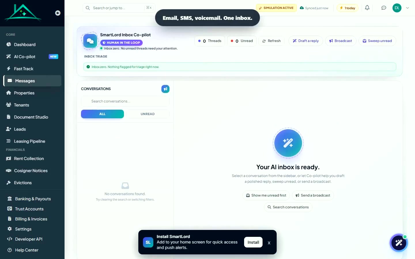 Poster for Inbox & messaging
