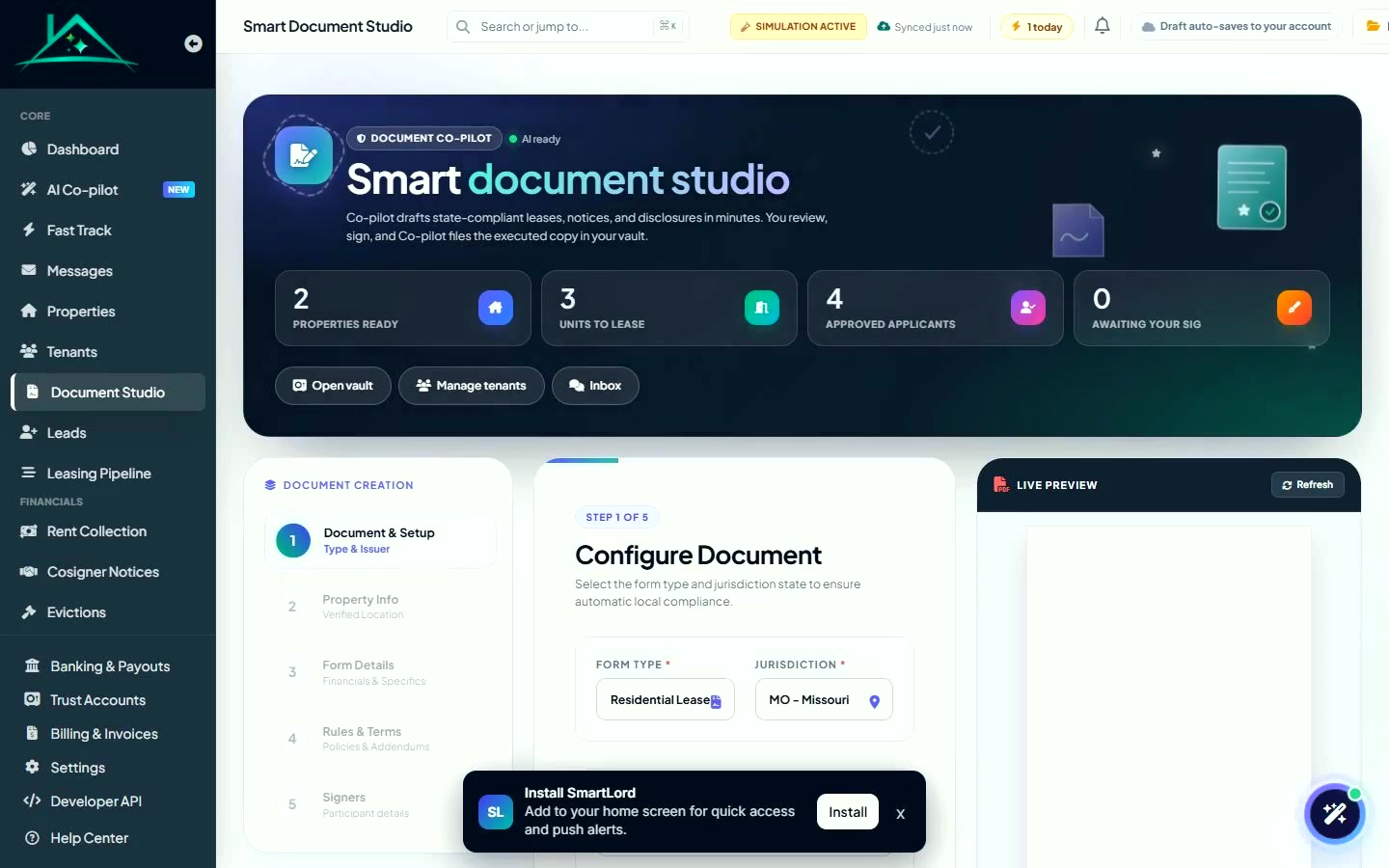 Poster for Leases dashboard